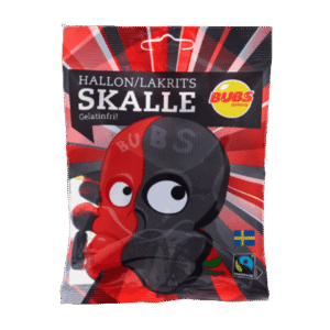 BUBS Raspberry Licorice Skull