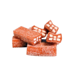 Brick-Shaped Strawberry Candy